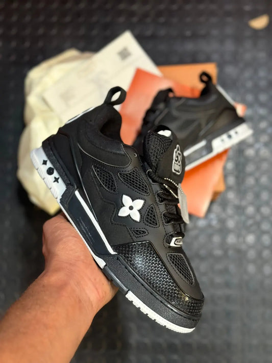 LV skate negras logo blanco