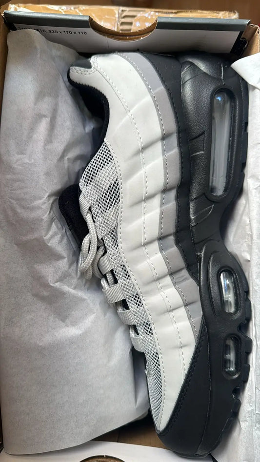 Air max 95 tricolor blanca gris