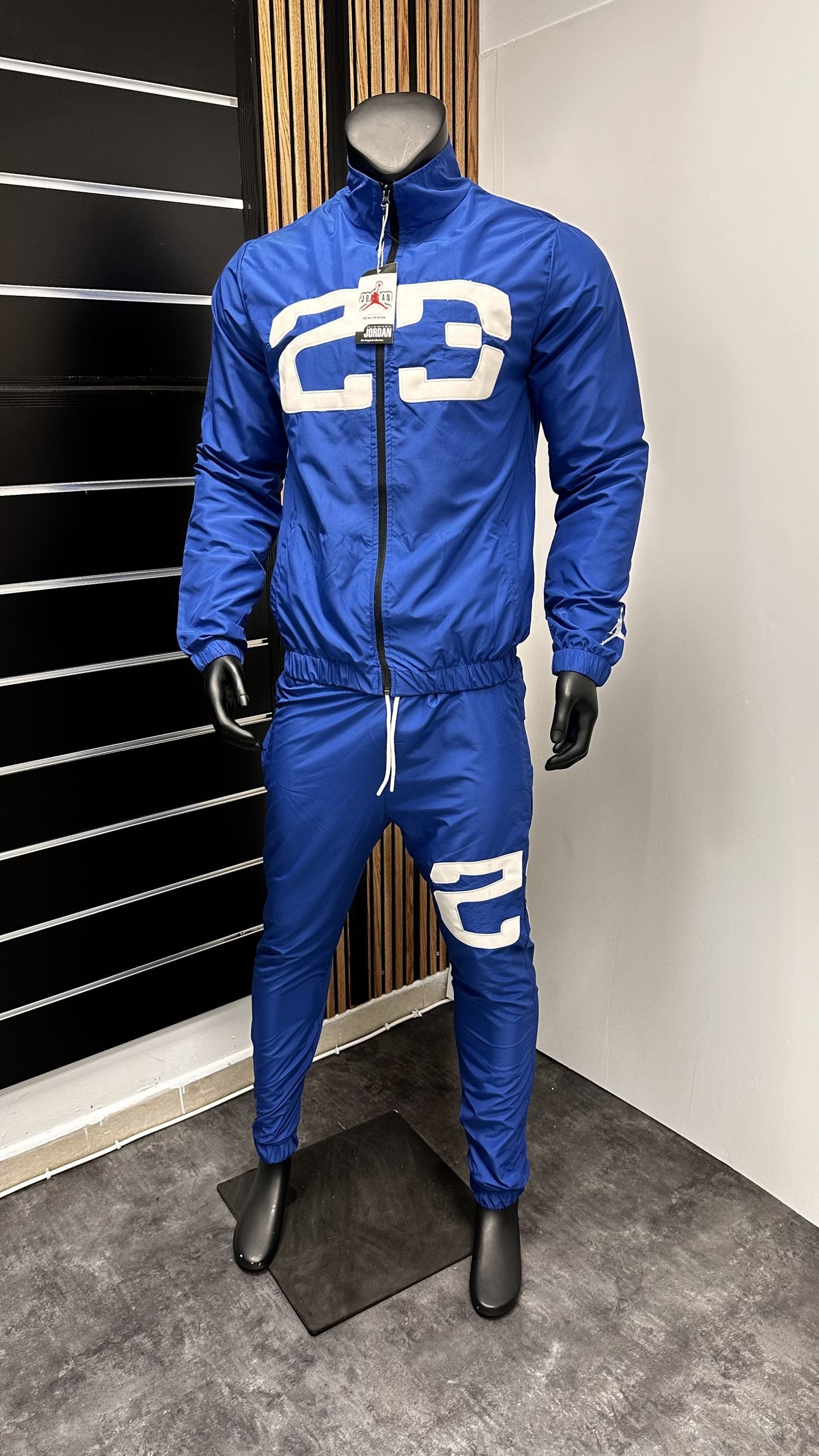 Chandal jordan azul logo blanco numeros