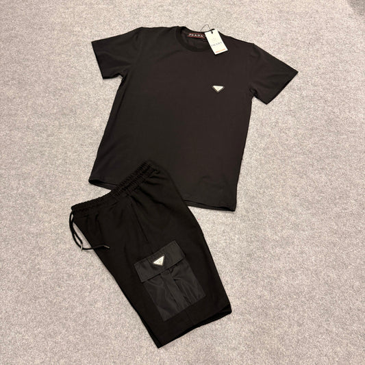 Conjunto Prada negro logo negro