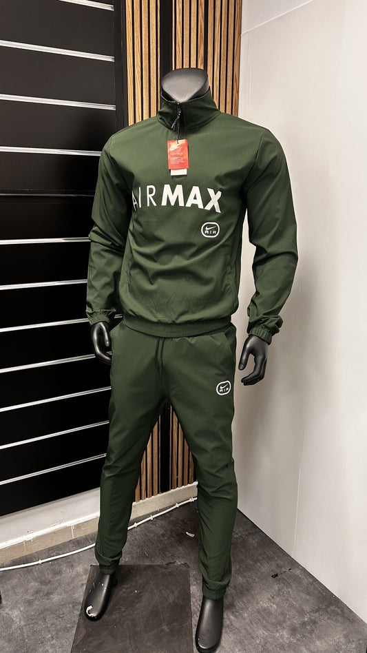 Chandal nike air verde logo blanco