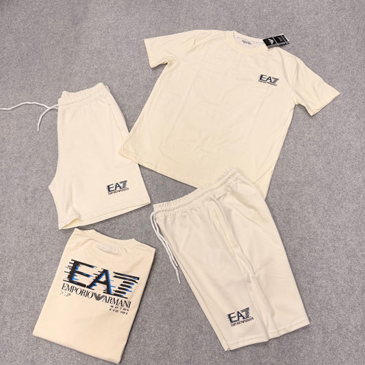 Conjunto armani beige logo negro
