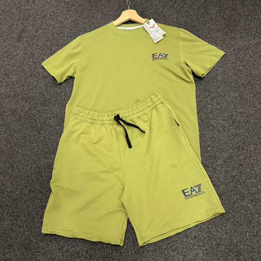 Conjunto armani verde logo negro