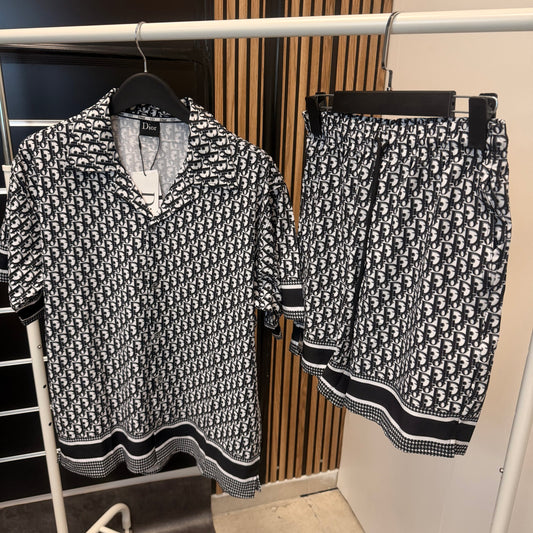 Conjunto DIOR negro y blanco
