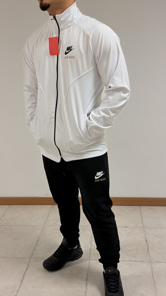 Chandal nike air max blanco logo negro y dorado