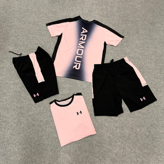 Conjunto under armour rosa y negro