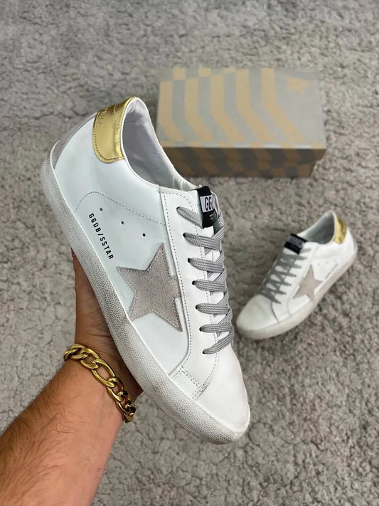 GOLDEN GOOSE BLANCAS DETALLES DORADOS