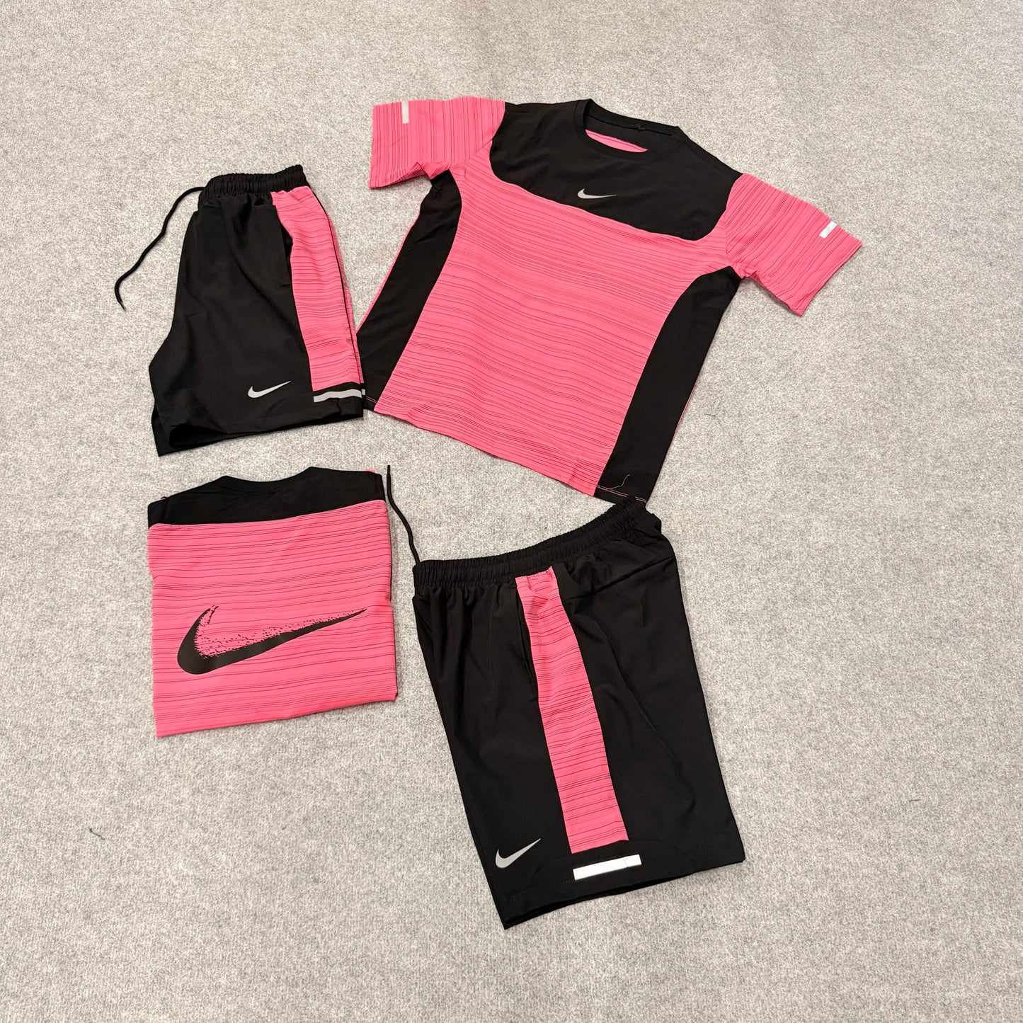 Conjunto nike rosa y negro