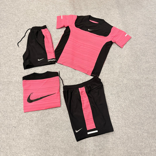 Conjunto nike rosa y negro