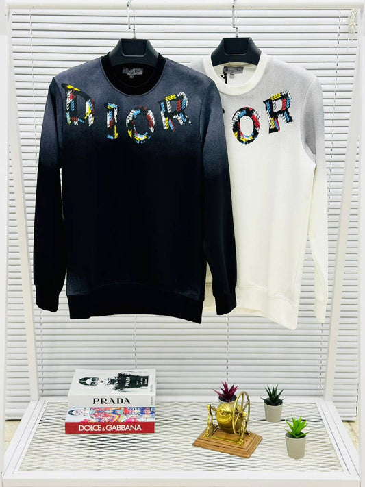 Sudadera Dior negro logo negro detalles colores