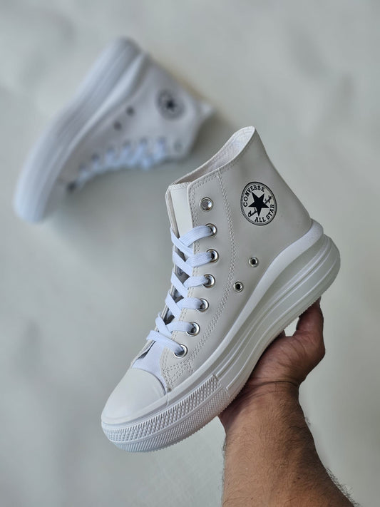 Convers chuck taylor polipiel blanca