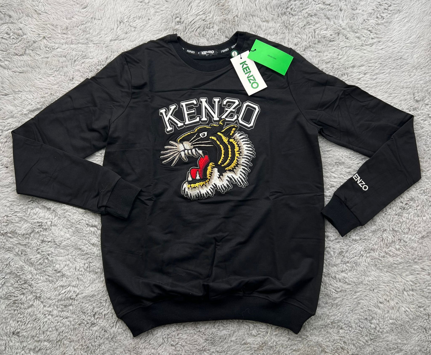 SUDADERA KENZO LOGO AMARILLO