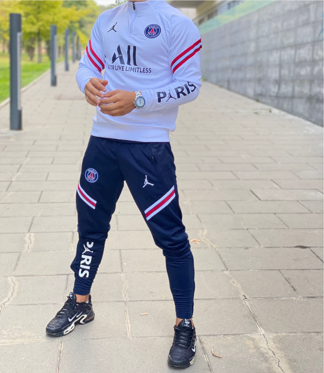 Chandal PSG blanco y azul