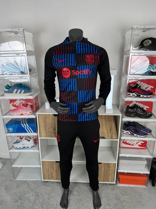 Chandal barcelona negro rojo y azul