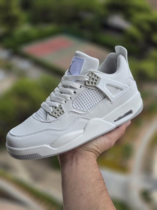 Jordan 4 blanca gris