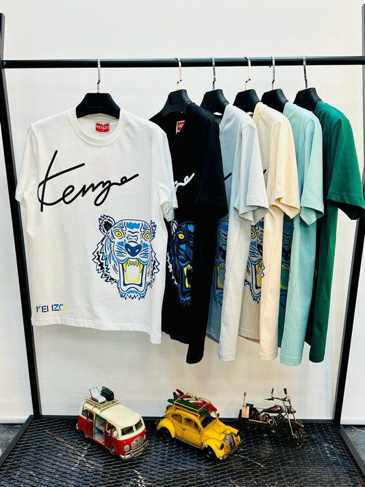 Camiseta kenzo blanco logo en grande