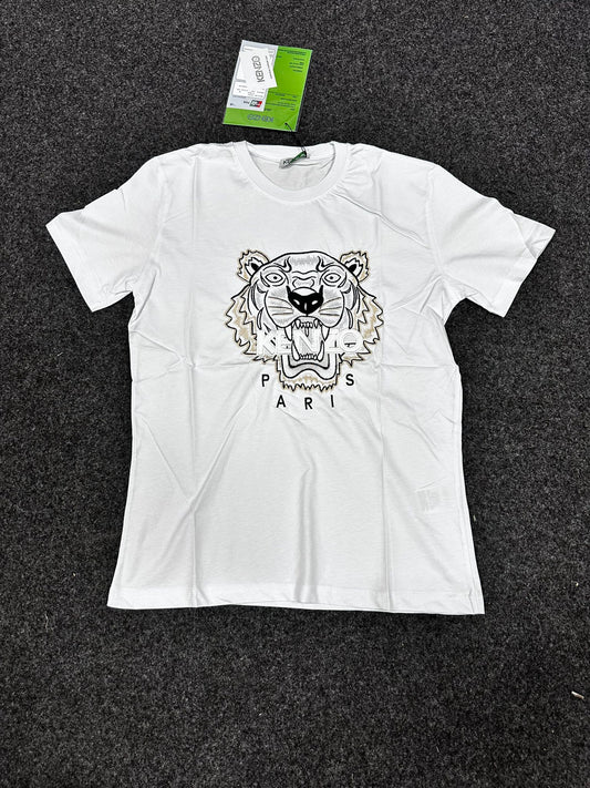 Camiseta Kenzo blanco logo blanco