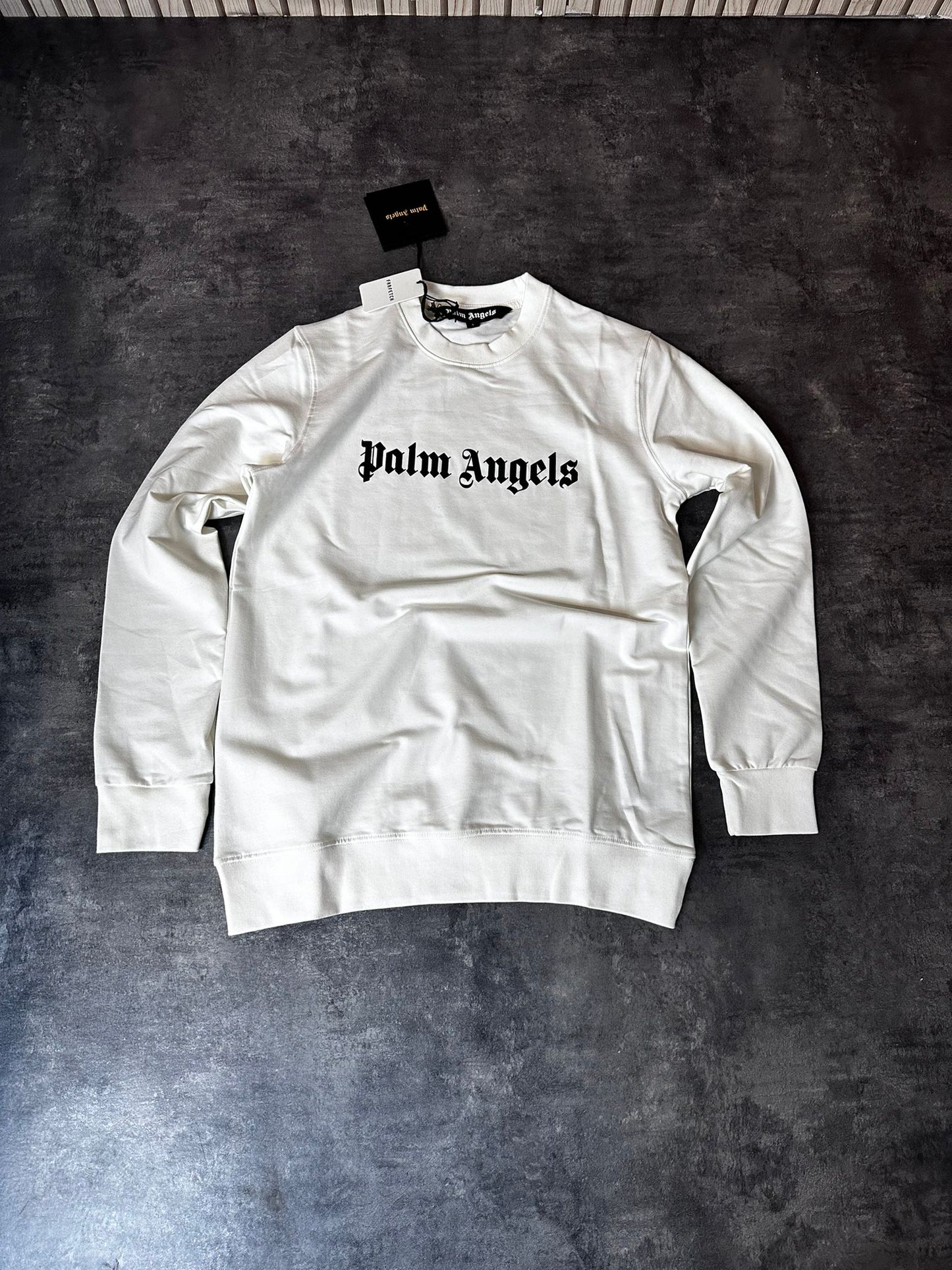 Sudadera Palm Angels Blanco logo negro