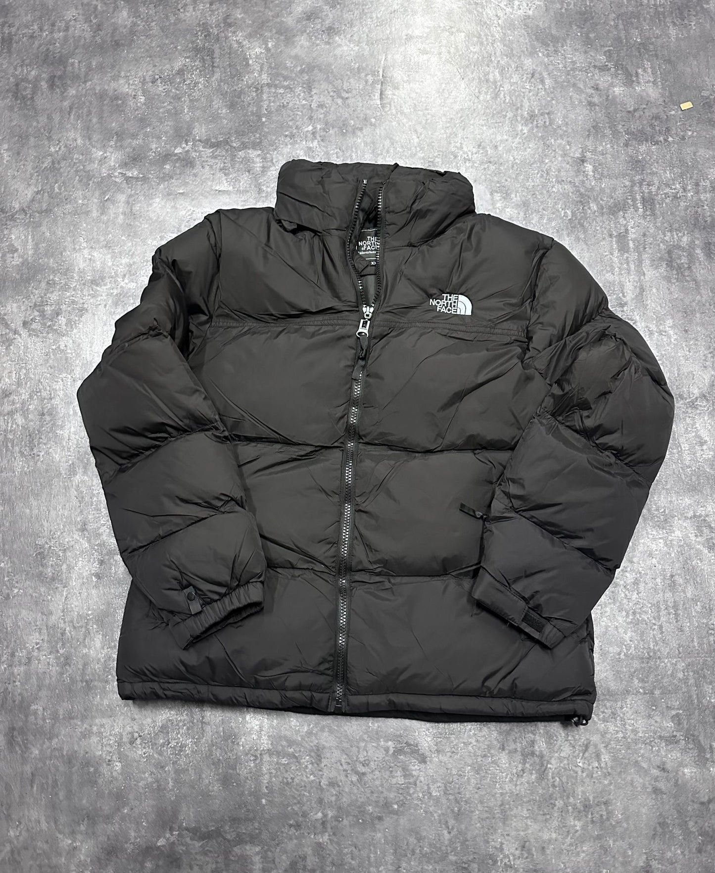 Chaqueta north face negro logo blanco