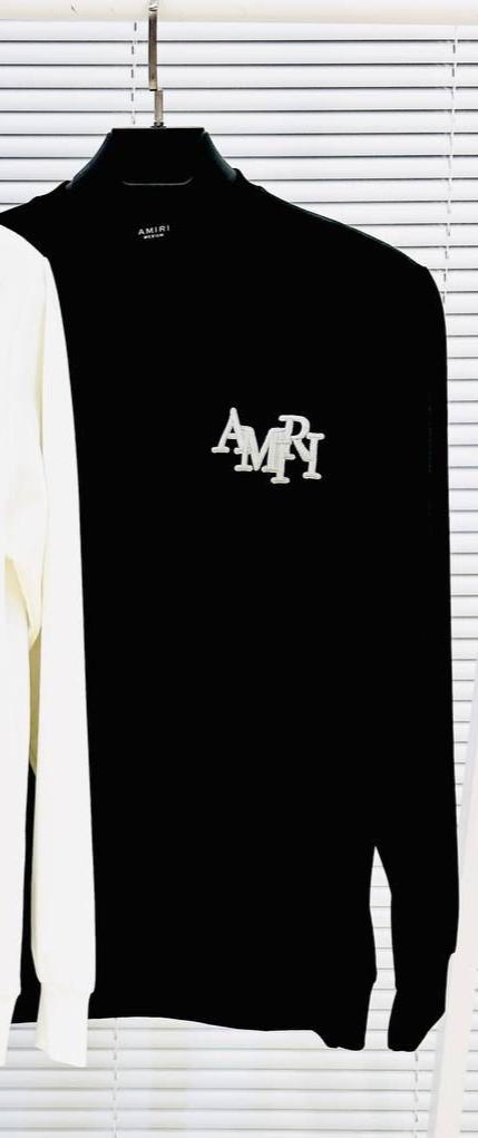 Sudadera amiri negro logo blanco