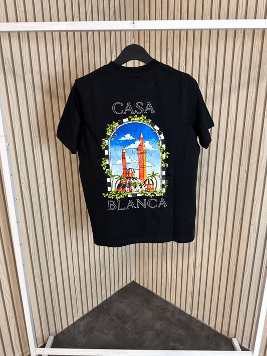 Camiseta Casablanca negro logo negro