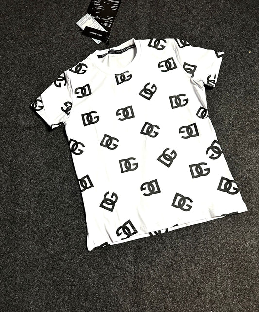 Camiseta d&g blanca logo negro