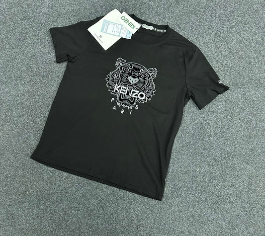 Camiseta kenzo negro logo blanco