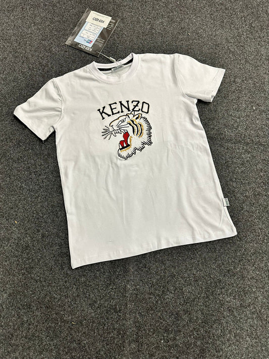 Camiseta kenzo blanco logo negro tigre