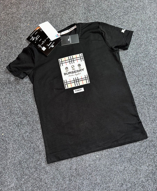 Camiseta BURBERRY negro logo marron