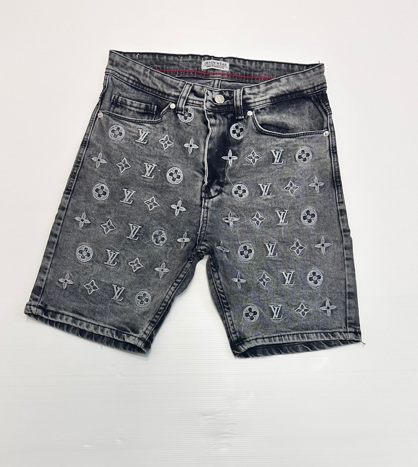 Pantalon corto lv logos blancos