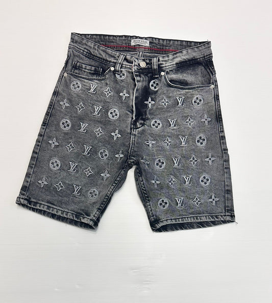 Pantalon corto lv logos blancos
