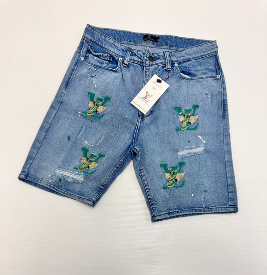 Pantalon corto lv logos verdes