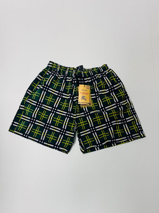 Bañador Burberry azul detalles verdes y blancos
