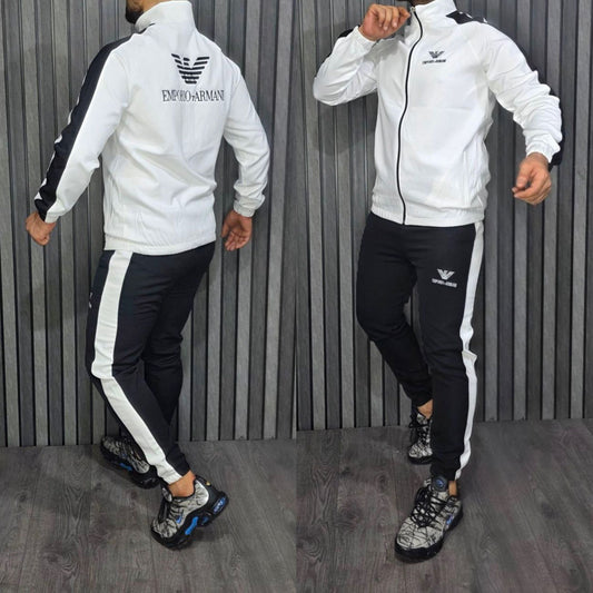 Chandal Armani blanco y negro