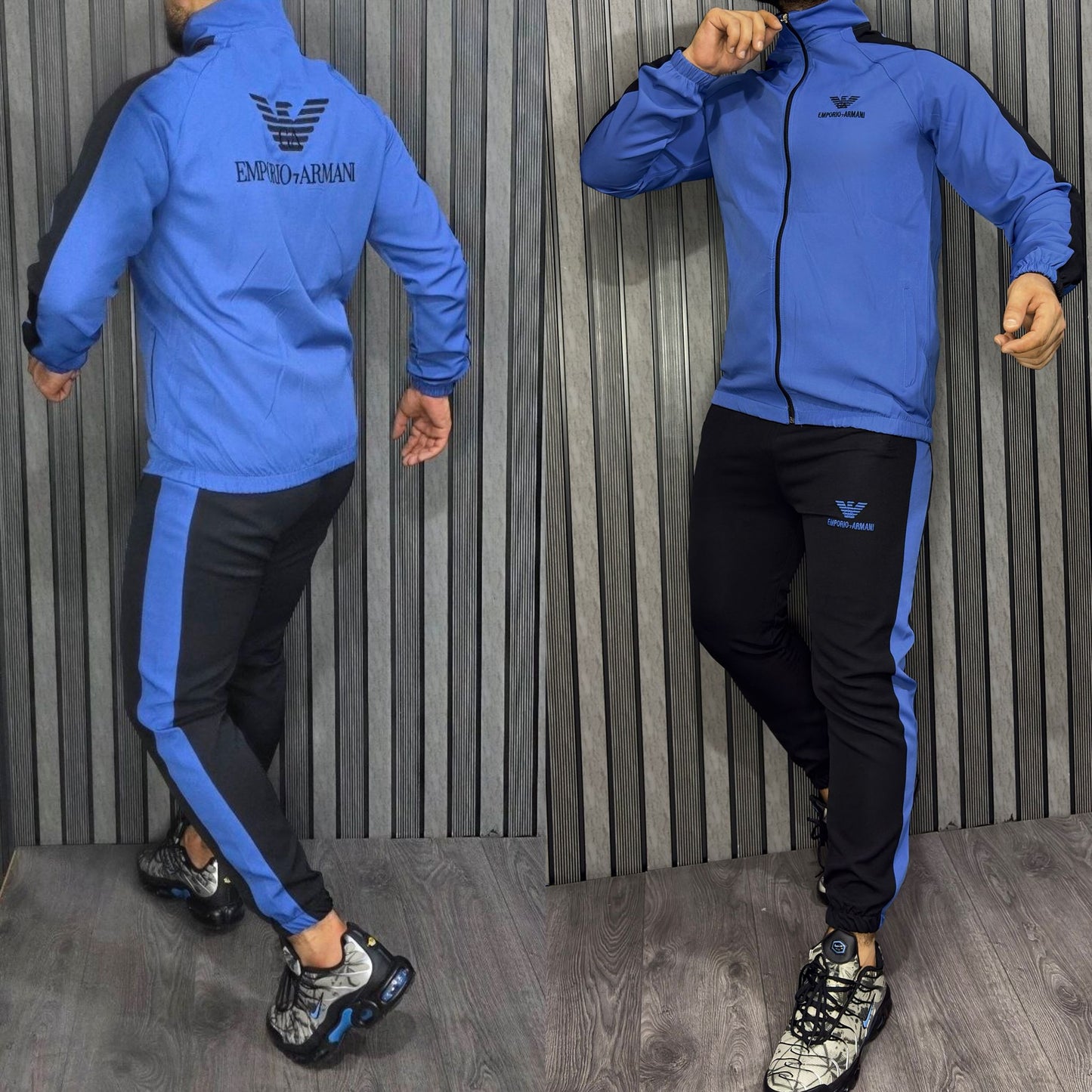 Chandal Armani azul y negro