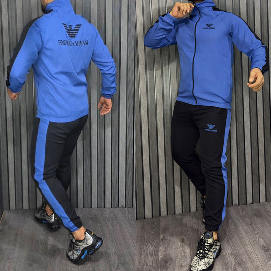 Chandal Armani azul y negro
