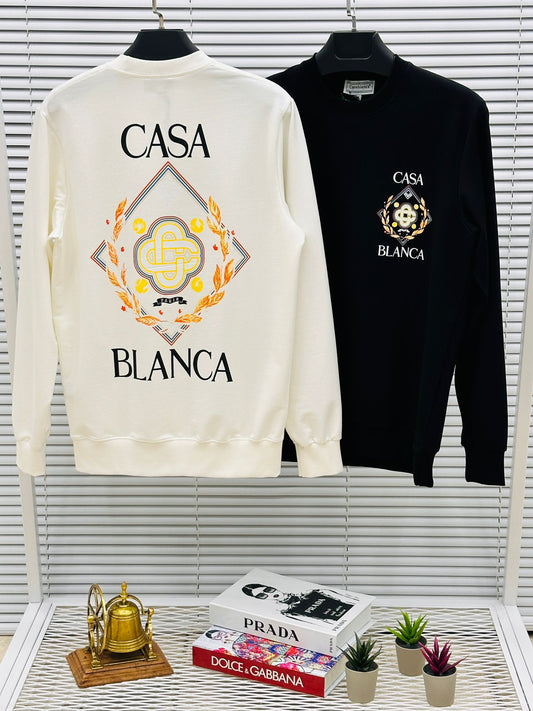Sudadera Casablanca negro logo amarillo