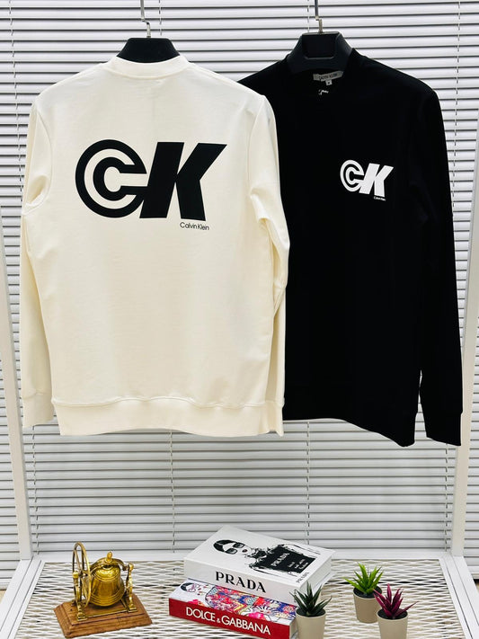 Sudadera Calvin Klein negro logo blanco