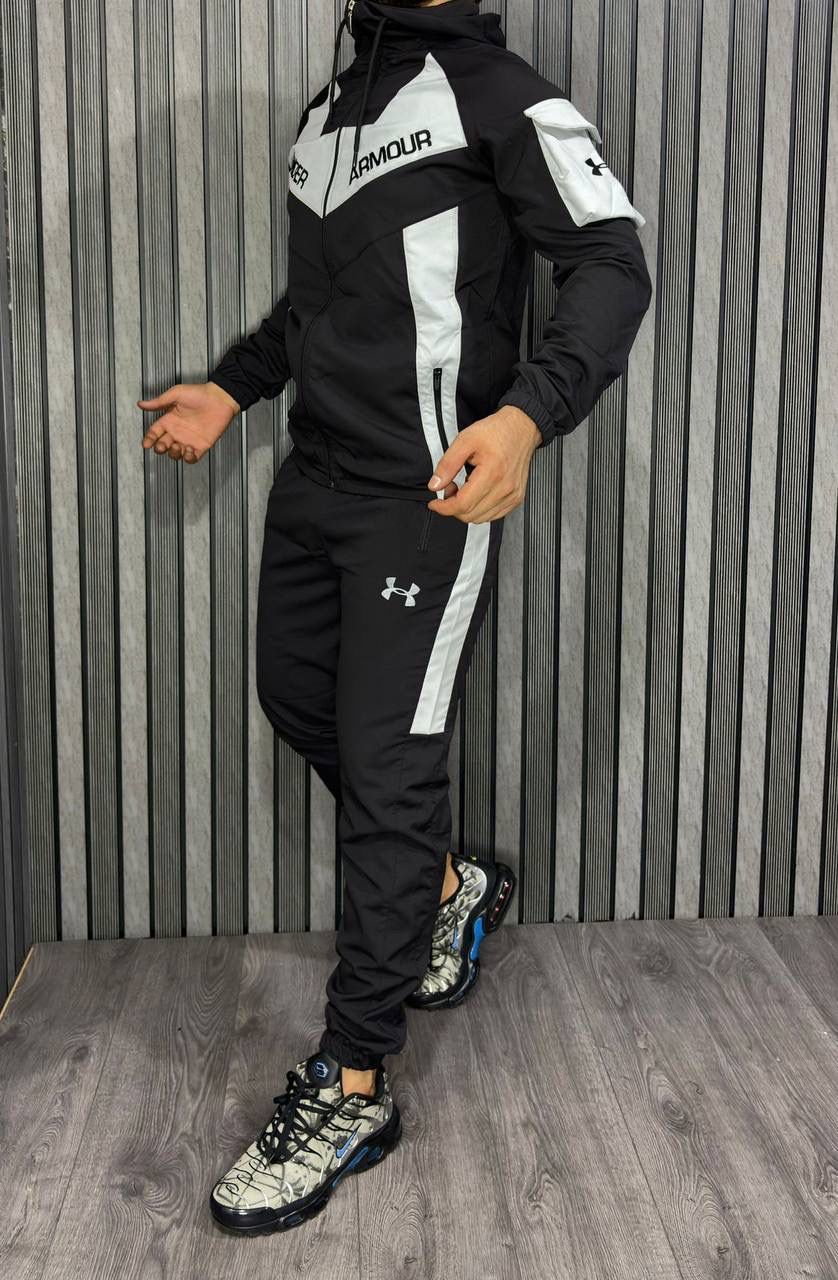 Chandal under armour negro y blanco