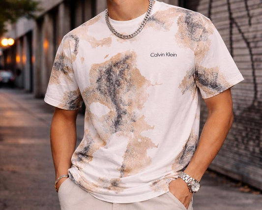 Camiseta Calvin Klein blanco logo negro