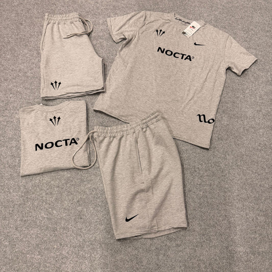 Conjunto nike nocta gris logo negro