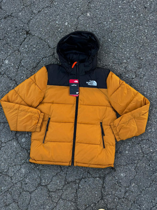 Chaqueton North Face naranja y negro