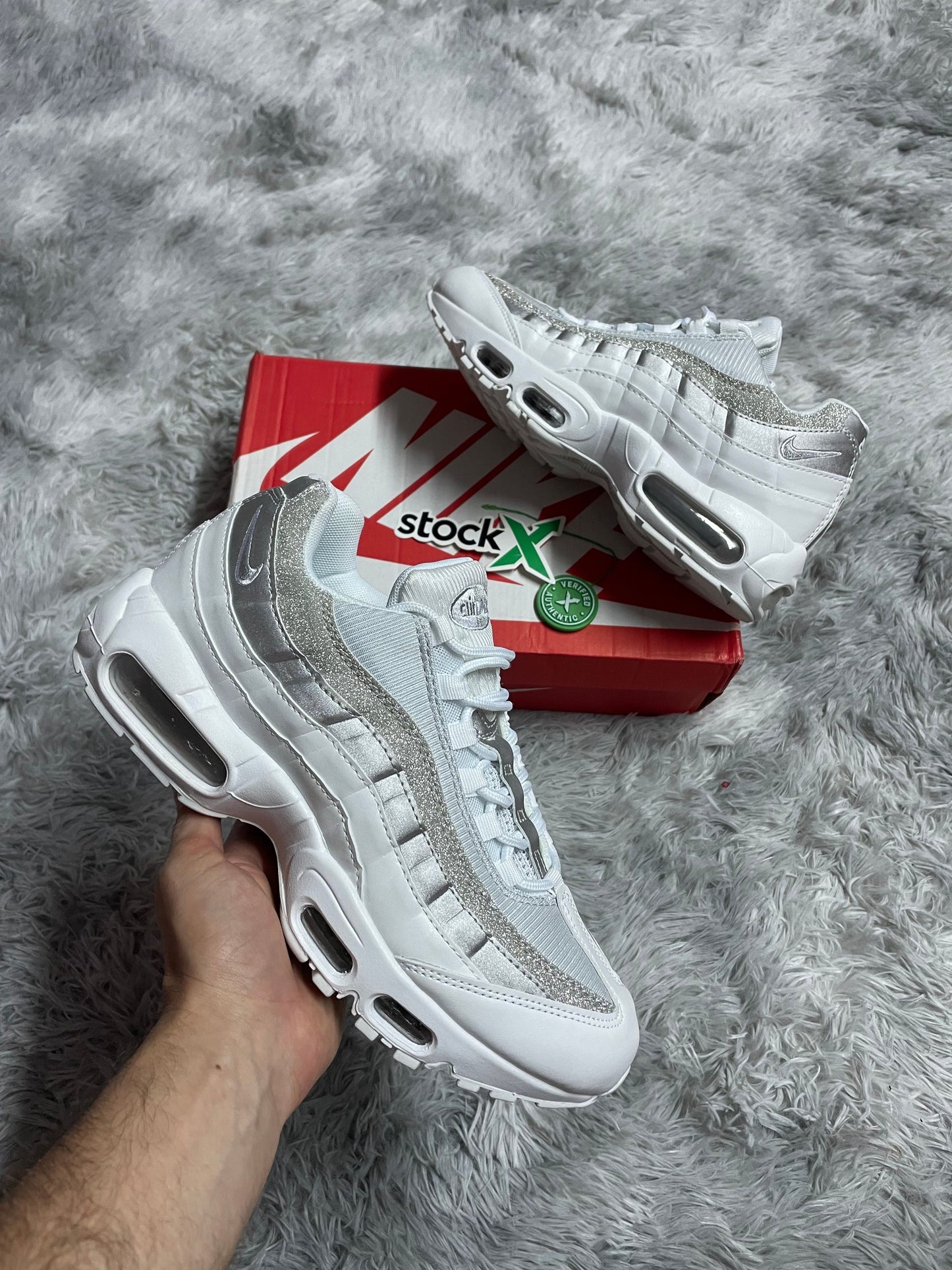 Air max 95 blancas y grises