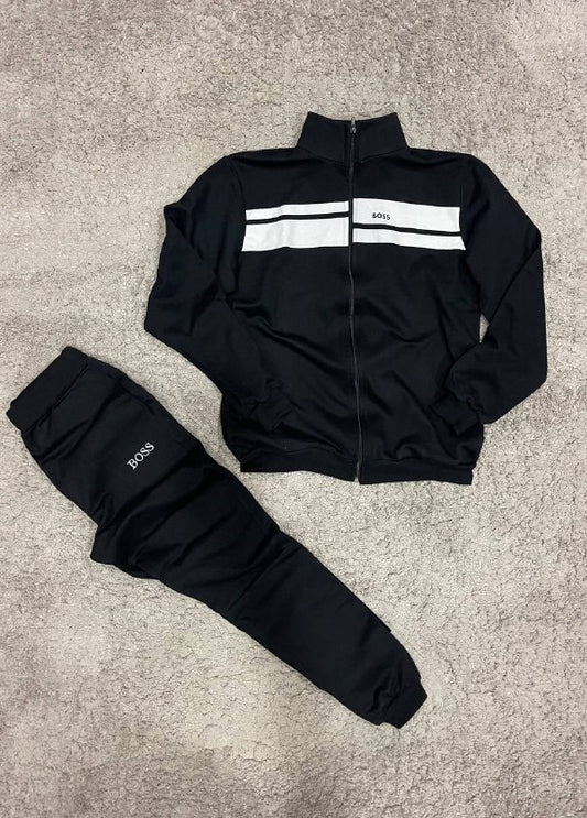 Chandal Hugo Boss negro detalles blancos