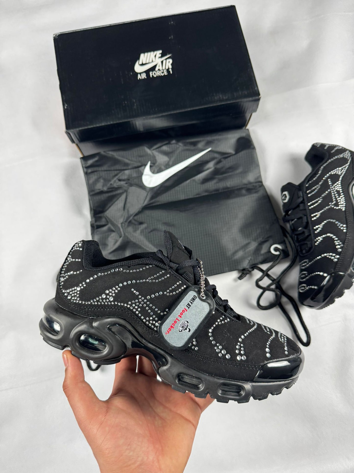 Nike tn negras diamantes