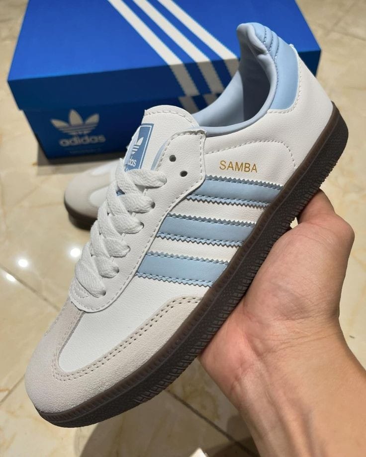 ADIDAS SAMBA BLANCA AZUL