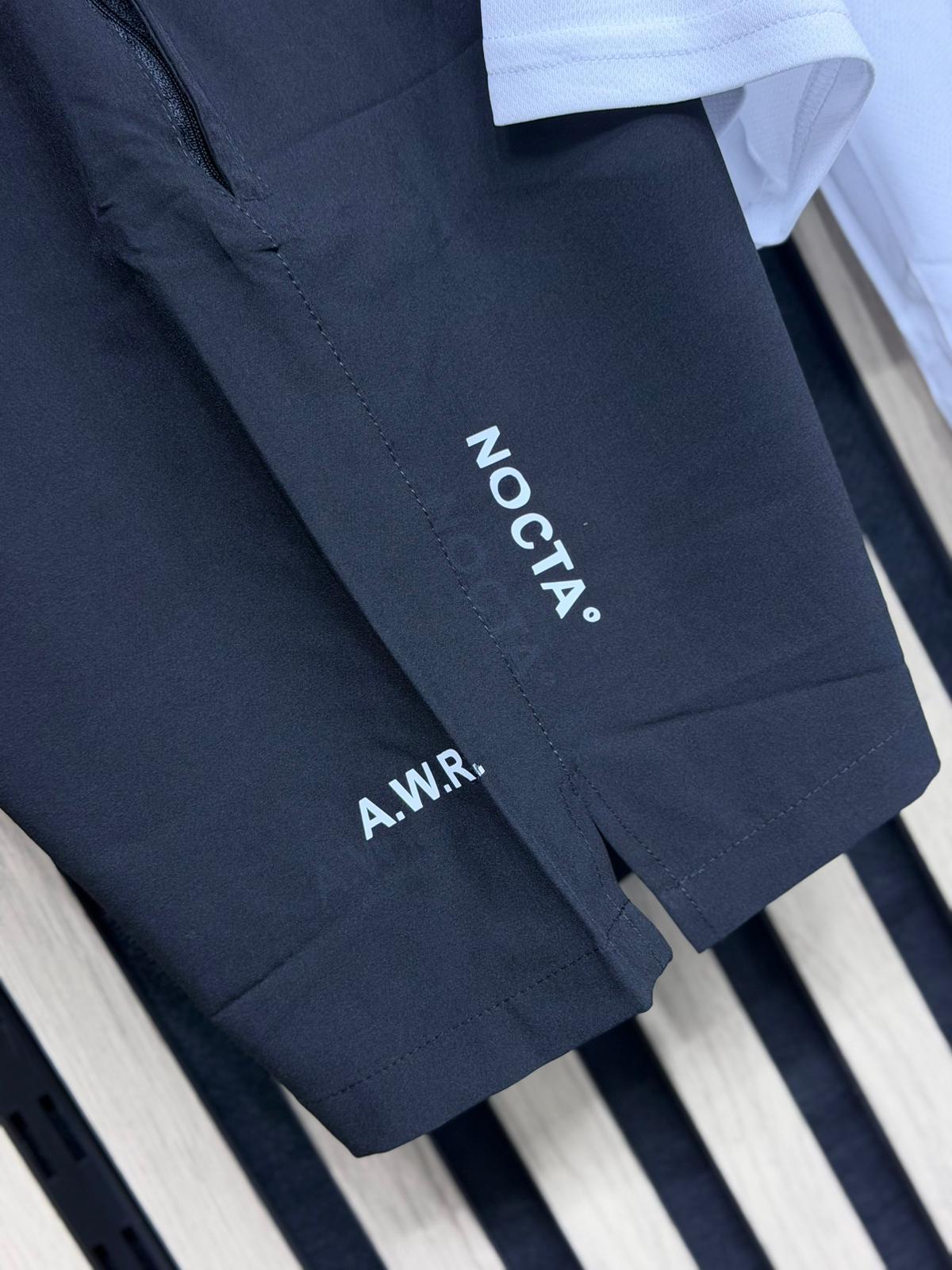 Conjunto corto nike blanco logo negro x nocta