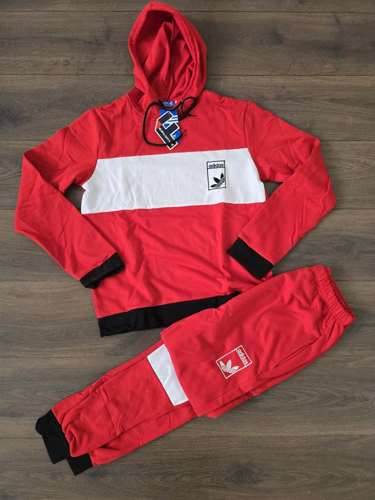 Chandal Adidas rojo blanco
