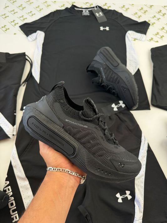 UNDER ARMOUR UA HOVER REACTOR negras logo blanco