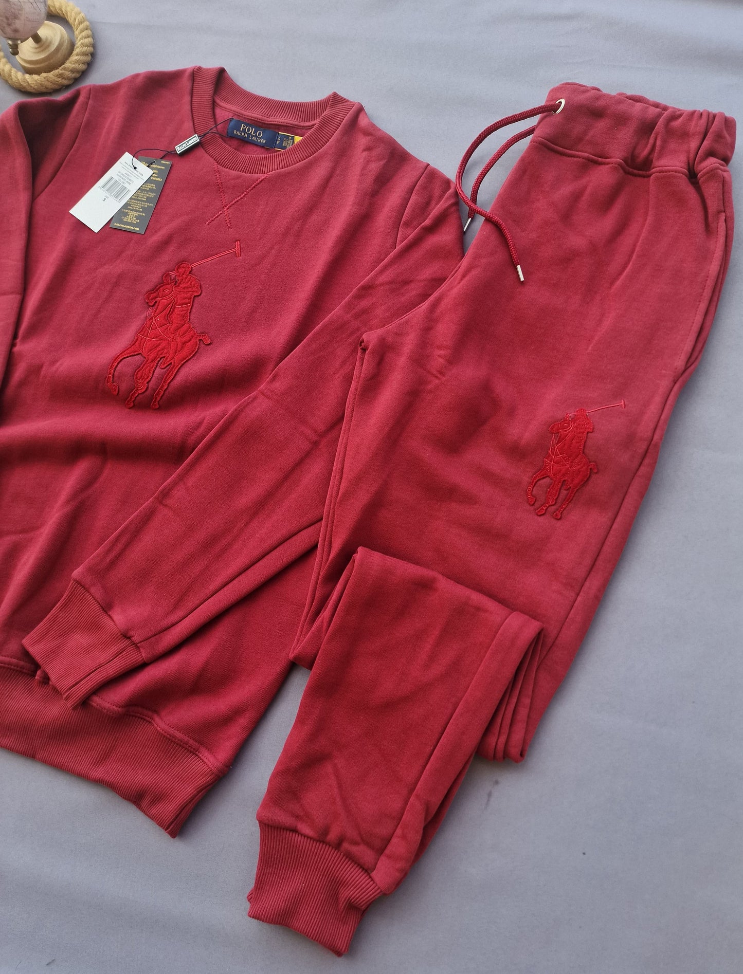 Chandal ralph lauren rojo logo en grande